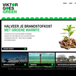 Website voor Viktor Goes Green